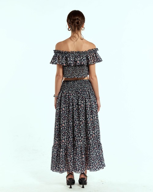 SIXDO Woven Flared Dress 2 Pieces